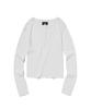 Seuweideu Ribbed Henley Neck [White]