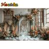 Mocsicka Photography Background Indoor Floral Boho Decor Baby Shower Maternity Adult Kids Art Portrait Backdrop Photo Studio