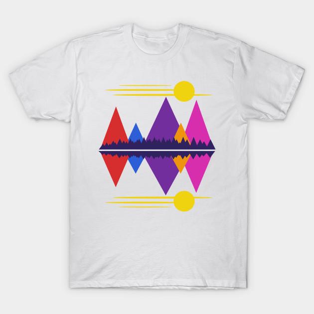 Unisex Fashion TShirt Moon Over The Mountains 5 Print TShirt Plus Size S-5XL T-Shirt 100%Cotton Tops O Neck Short Sleeve Tees