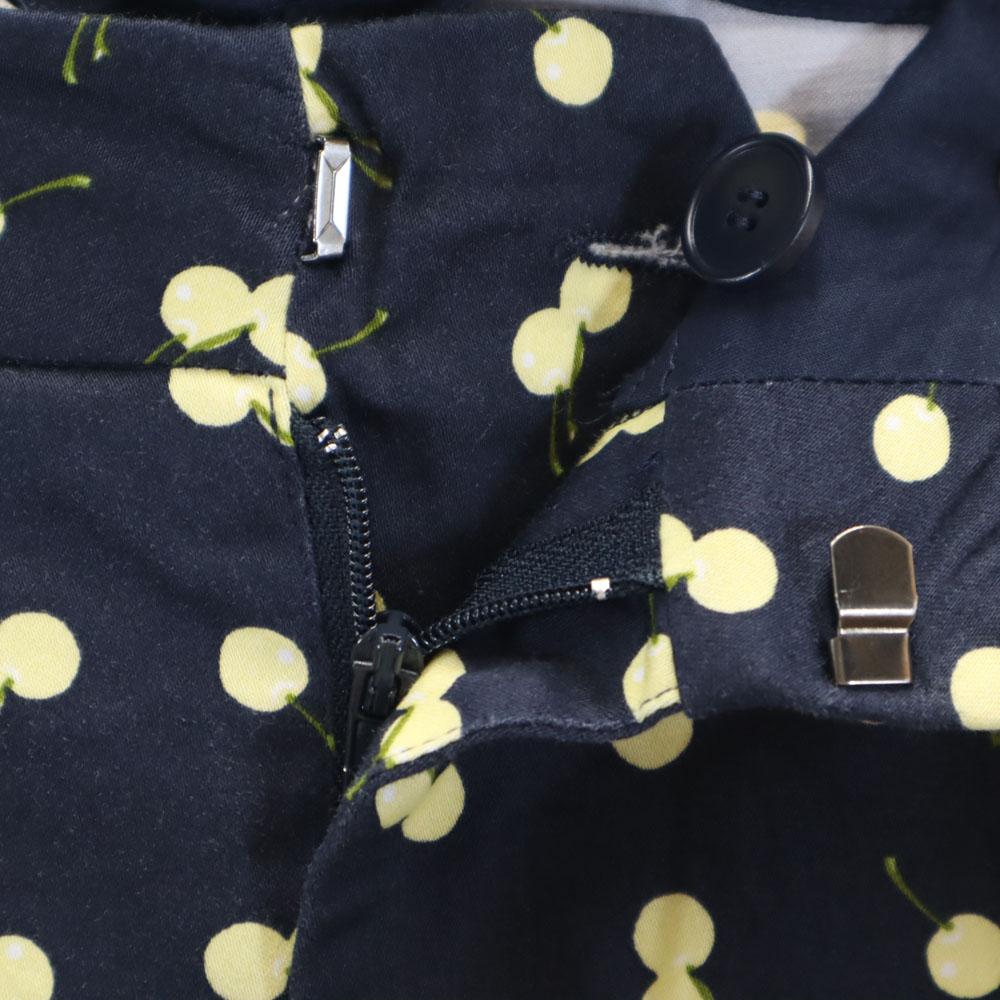 MAX&CO cherry pattern skinny pants 38 Navy Women Used