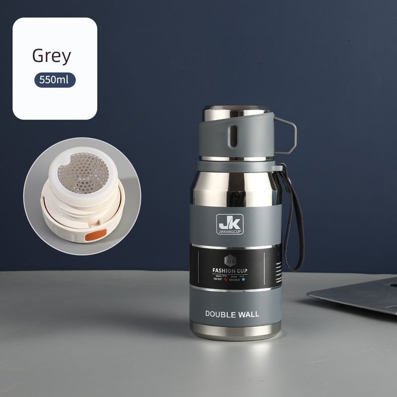 316 Stainless Steel Portable Large-Capacity Thermos Cup for Male and Female Students, 1-Liter Tea Cup, Outdoor Car-Mounted Water Cup Kettle