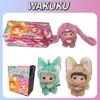 Wakuku Fox Bunny Trickor Treat Blind Box Cute Wakuku Action Figure Mystery Box Fox Bunny Anime Doll Keychain Suprise Bag Toys