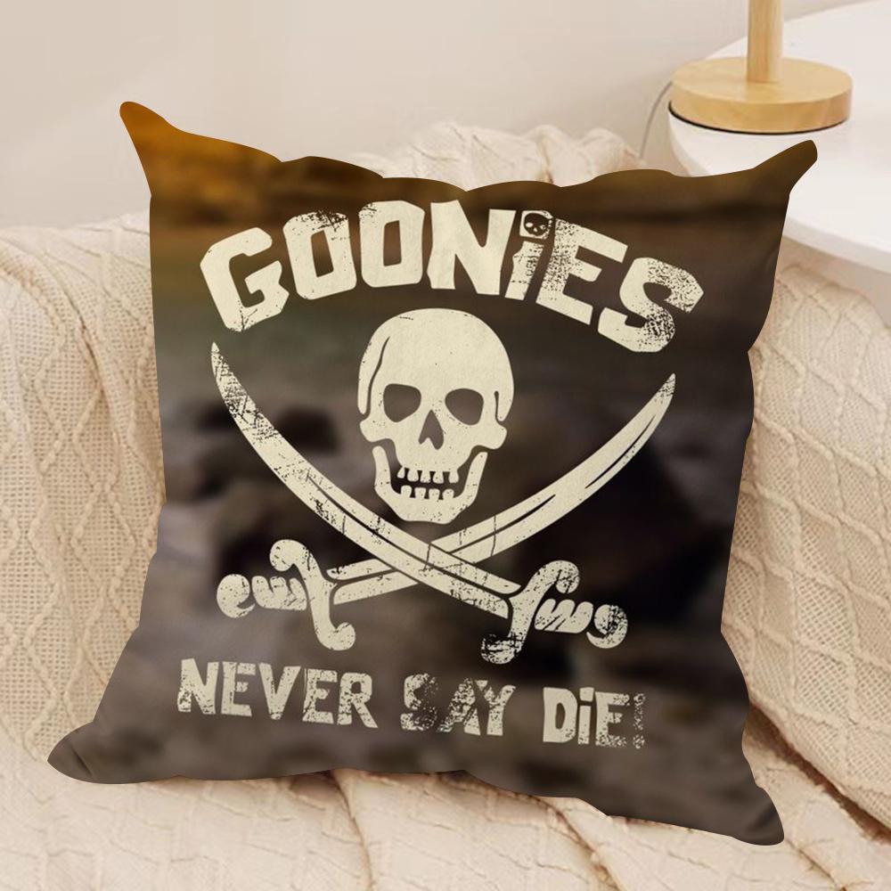 Movie G-Goonies Cushion Cover Soft Plush Fabric Double-Sided Printed Sofa Cushion Cover For All Seasons Home Decor Gift