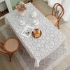 1pc, Tablecloth, Vintage Hollow Out Lace Pastoral Style Rectangular Floral Branch Mesh Table Cloth