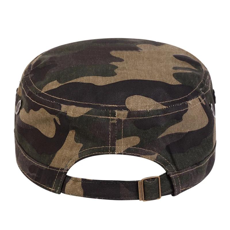 Baseball Top Flat Series Pores With Camouflage Neutral Gender Women Men For Caps Spring Autumn Sailor Hats Men Flat Top Captain Military Caps