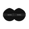 Skin Tone Fixing Cover Cushion Puff Black Makeup Applicator 12pcs
