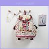 Owl Canvas Backpack With Drawstring Closure For Casual Daily Use