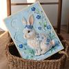 Crystal Pearl Painting 5D DIY Frame Decoration Painting White Rabbit Home Wall Decoration Transparent Pearl Gemstone Painting Picture Art Crafts
