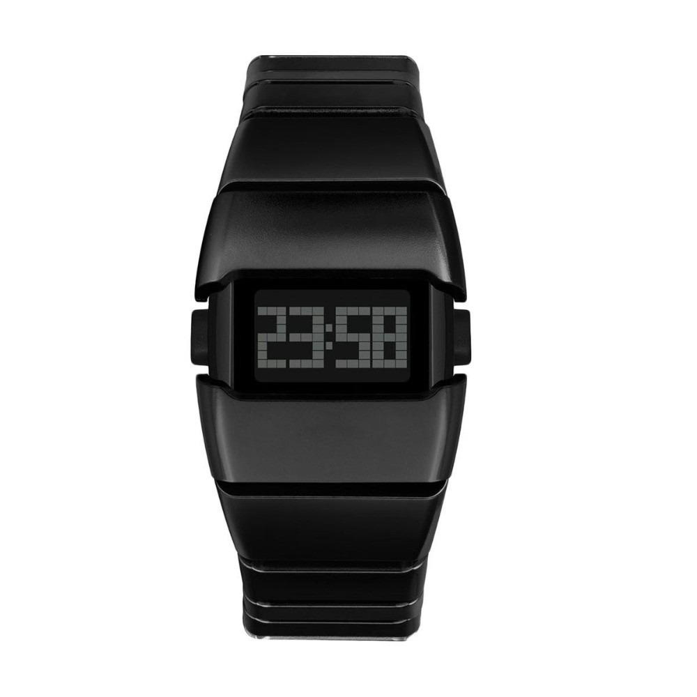 Plastic LED Electronic Watch Stainless Steel Wristwatch Sports Watch  For Men and Women чёрный