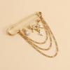 Elegante Perlenketten Quastenbrosche Mode Damen Kleidung Dekor Accessoires Schmucknadel Hosen Taillenverstellstifte Taschenanhänger Geschenke