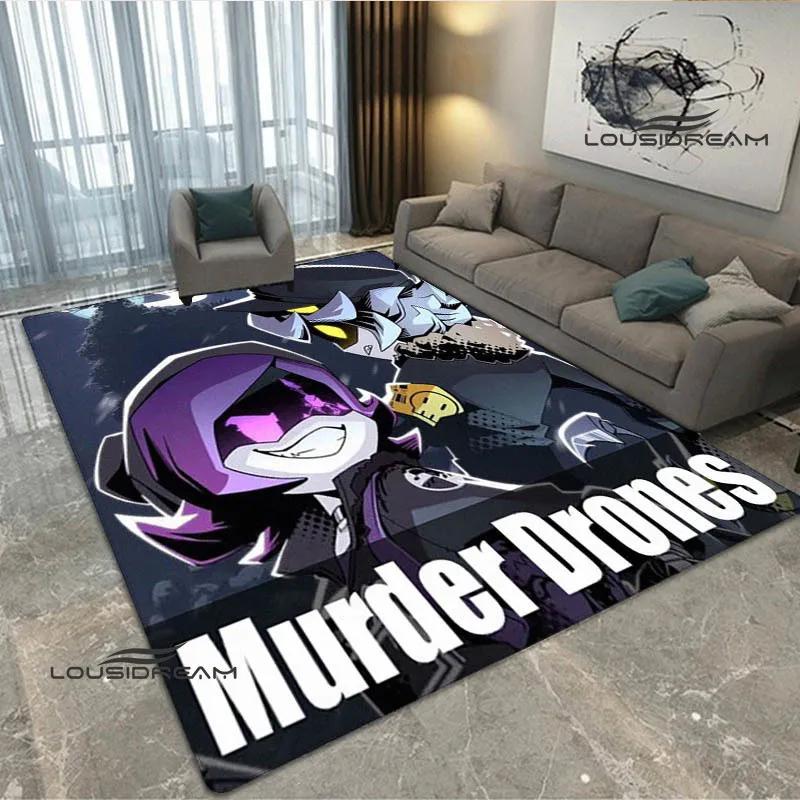 3D Murder-Drones Cartoon Printed Carpet Non-slip Carpet Washroom Floor Mat Fashion Yoga Mat Bedroom Decoration Birthday Gift