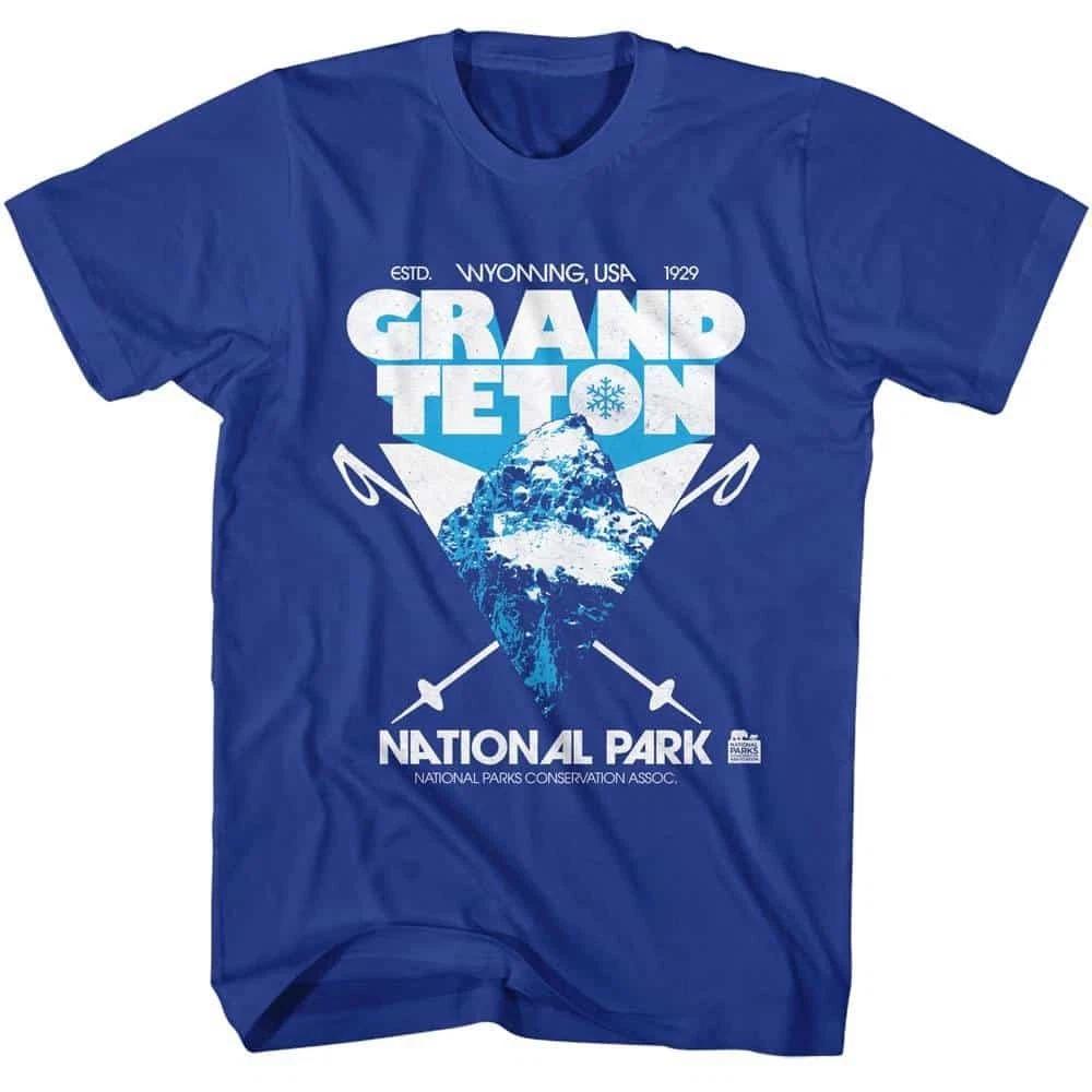 Grand Teton Skiing Wyoming Men s T Shirt S
