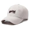 Letter Embroidery Cap Women's Spring Autumn Baseball Cap Ponytail Panama Cap Summer Men's Outdoor Hole Sunscreen Cap