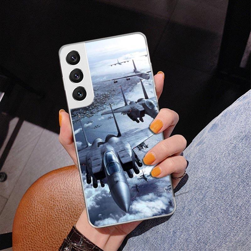 

Military Aircraft Warship Fighter Phone Case For Samsung Galaxy S24 S25 Edge S26 Ultra S23 S22 S21 Plus S20 FE + Personalized Pr Samsung S26