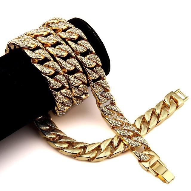 Buy Hip Hop 24K Gold Plated Iced Out 