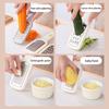 Save Time 3 In 1 Carrot Grater Multifunctional Wipe Evenly Cheese Grater Beige Convenient Vegetable Shredder Kitchen