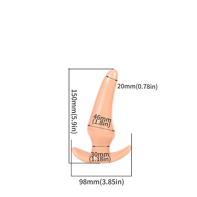 Prostatamassage Penis Fake Insert G-Punkt Unisex Spielzeug für Mann Frau Silikon Anal Buttplug Tragbarer Stimulationsball Dildo 18+