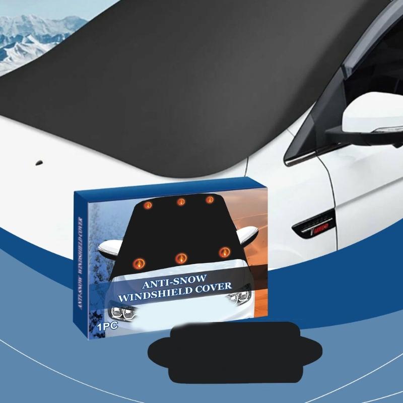 Windshield Snow Cover, Windshield Cover for Ice and Snow Windproof Sunshade Cover for Car SUV,61x28inch