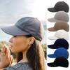 New Solid Color Women's Outdoor Baseball Cap Quick-Drying UPF 50  Waterproof Large Brim Outdoor Running Sports ponytail Caps