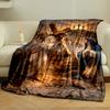 "Biblical Scene of Jesus Carrying the Cross"Flannel Blanket for Bedroom, Living Room, Sofa, and Nap