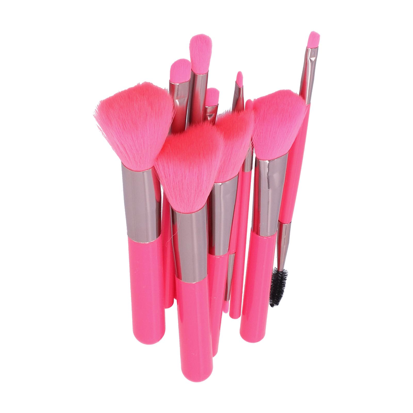 

10 шт. набор косметических кистей Rose Red с мягким ворсом, рассыпчатая пудра, кисть для теней для век, инструмент для макияжа