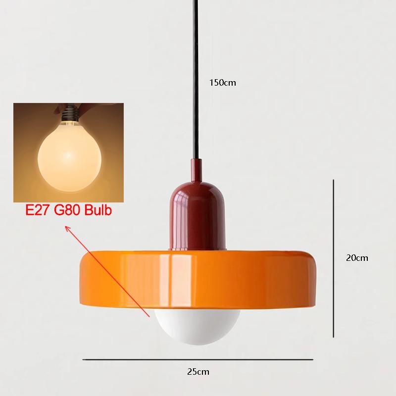 Nordic Glass Pendant Light 25CM Warm Light E27 Blub For Living Room Bedroom Bedside Restaurant Hotel Indoor Decorative Lighting