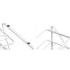 T02C!2 Tier Countertop Spice Rack Step Shelf For Kitchen Pantry Bathroom Cabinet Organizer, Metal, White