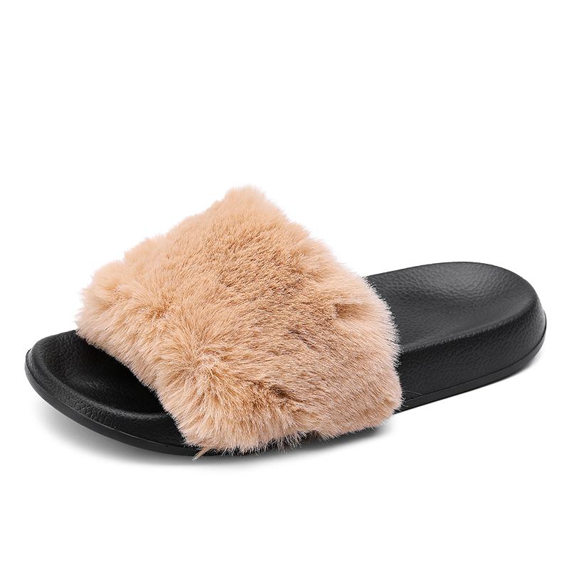 

Зимние тапочки из хлопка и шерсти больших размеров, нескользящие, износостойкие, бархатные, теплые, мохнатые, хлопковые, женская обувь 41 коричневый