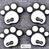 4Pcs Cute bear's-paw Car Door Edge Guard Strip Scratch Protector Anti-collision Corner Bumper Protective Sticker Decoration