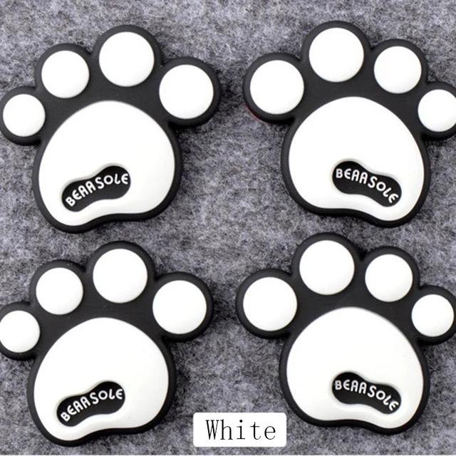 4Pcs Cute bear's-paw Car Door Edge Guard Strip Scratch Protector Anti-collision Corner Bumper Protective Sticker Decoration