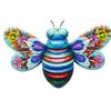 New Home Wall Decor Metal Bee Wall Decor, Bee Garden Flower Wall Art Decorations, Outdoor Bee Hanging Patio Decor