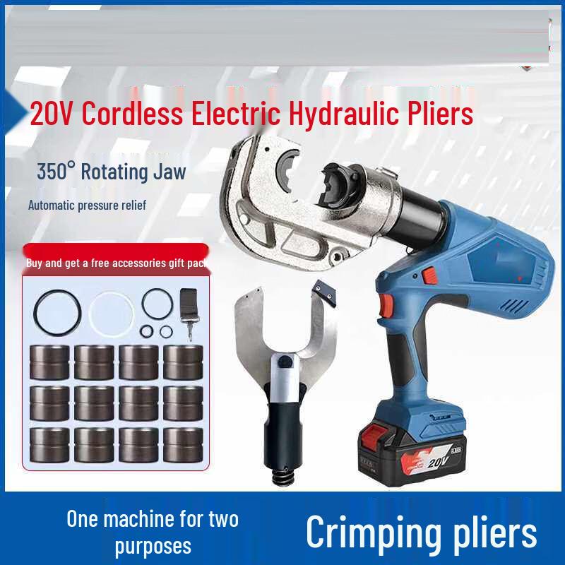 EXPLOIT Brushless Cordless Electric Hydraulic Crimping Tool CN plug (adapter included)