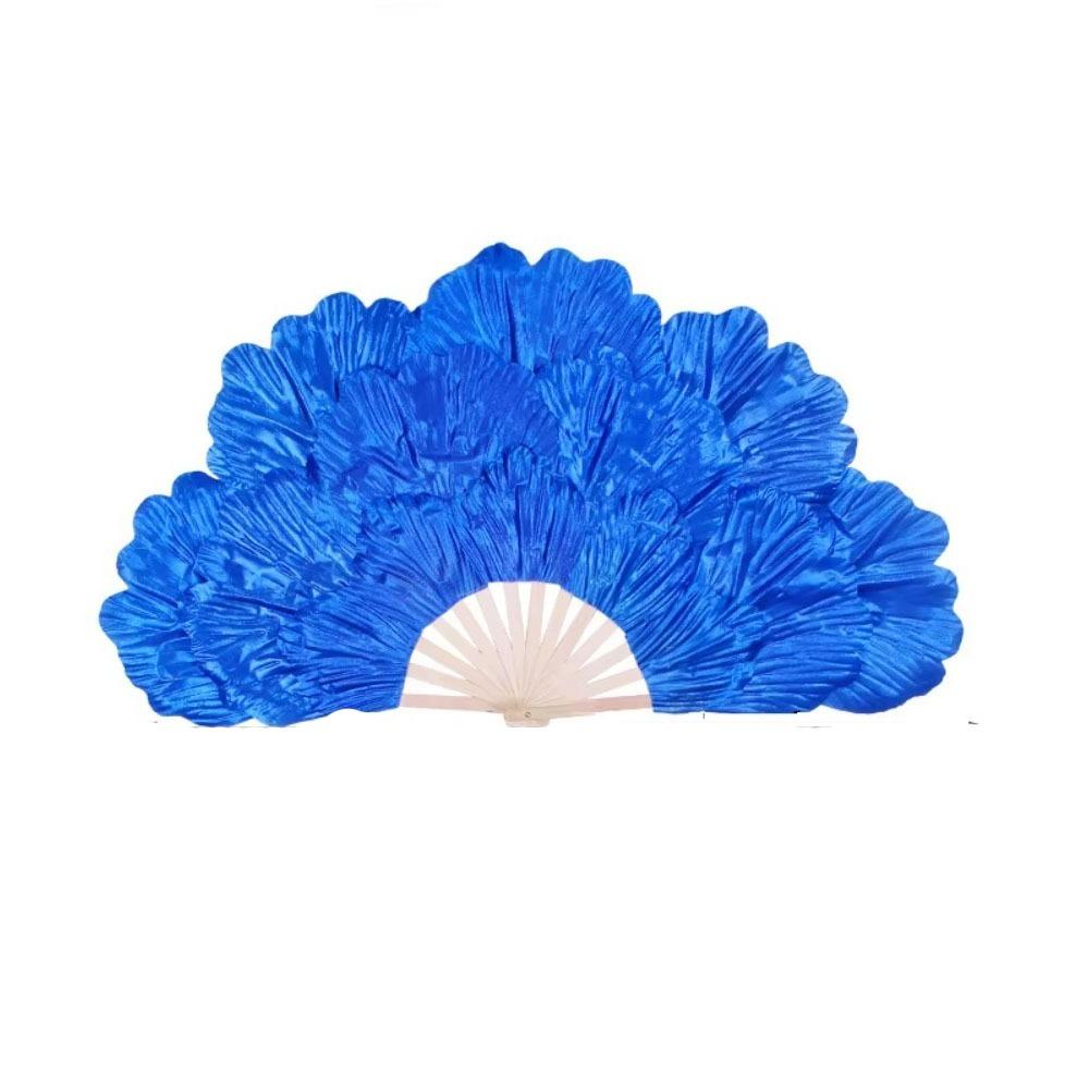 Bamboo Frame Peony Petal Dancing Fan Multi-layered Flower Folding Fan Yangko Performance Fan  Gift