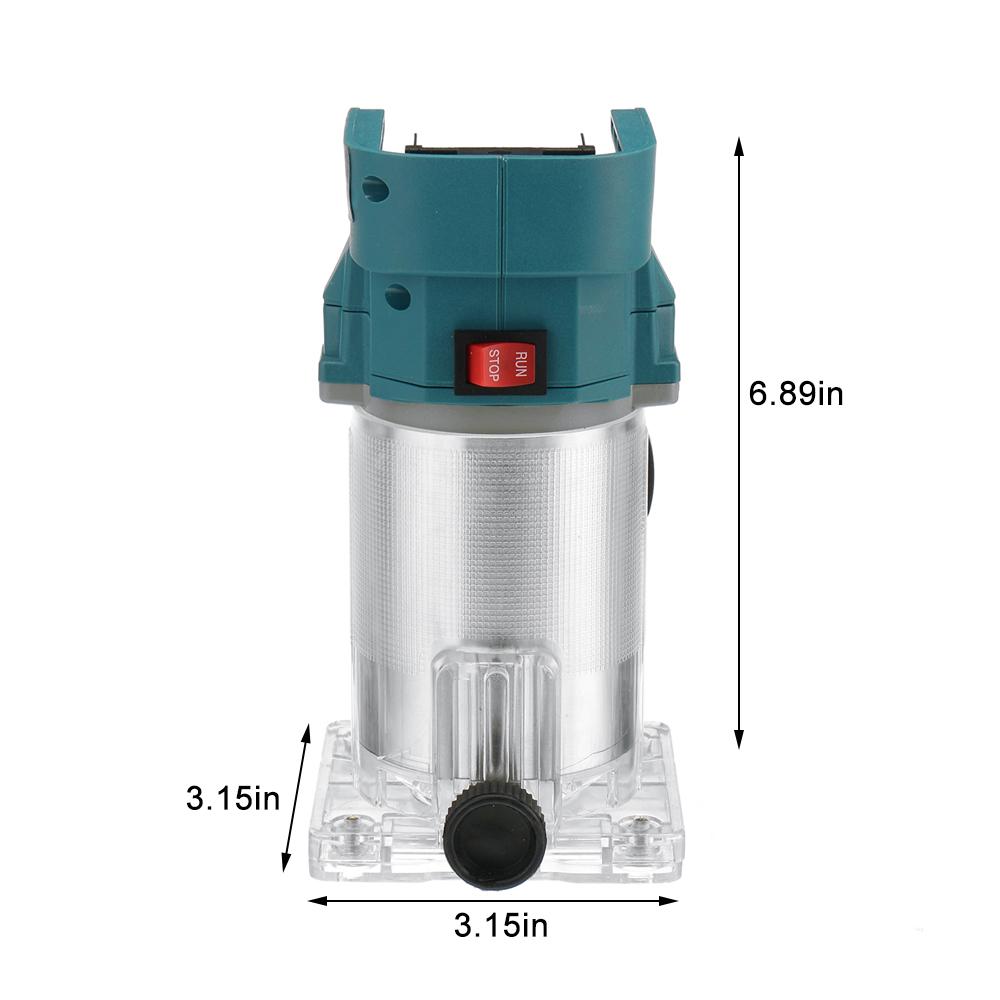 88V Cordless Electric Trimmer Woodworking Engraving Slotting Trimming Milling Machine Wood Router with 1/2 Battery 850W
