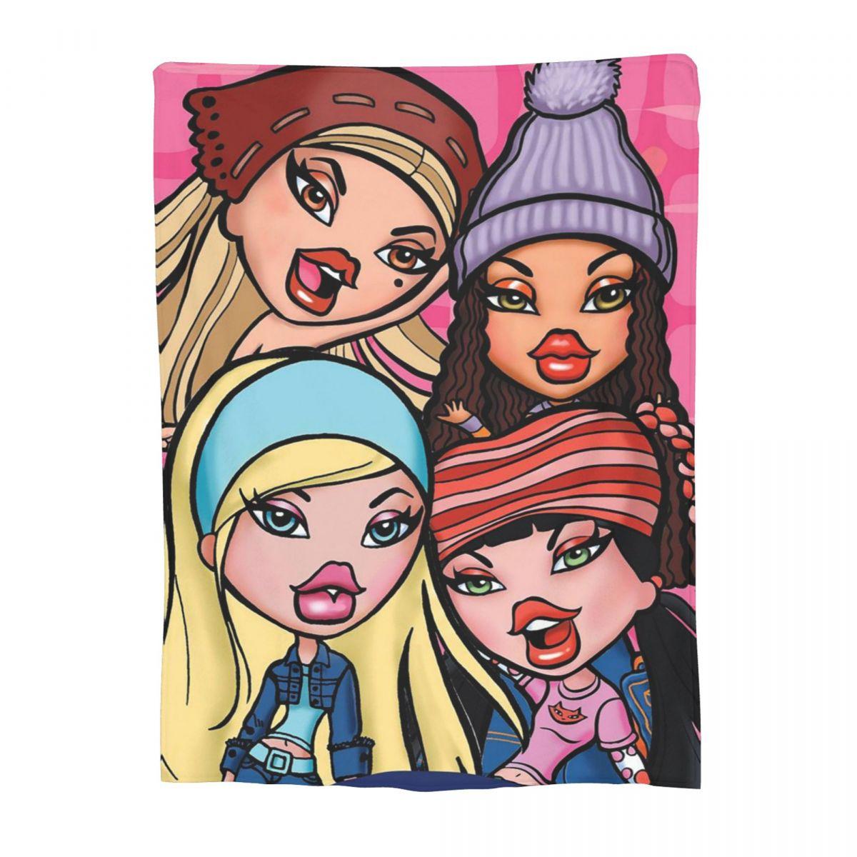 

Bratzs Girls Blankets Flannel Sofa Throw Blanket Multi-function Throw Blankets for Home Bedroom Outdoor Throws Bedspread Quilt 80x120cm
