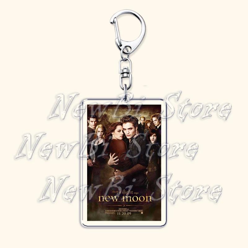 Movie Twilight Vampire Keychain for Accessories Bag Pendant Bella Swan Edward Cullen Eclipse Key Chain Keyring Jewelry Fans Gift