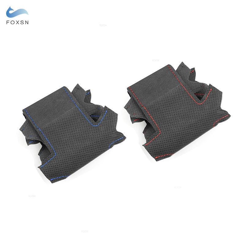 1.2mm Suede Leather Car Inner Steering Wheel Cover Trim For Dodge Challenger Charger 2015 2016 - Durango 2018