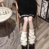 1Pair Cute Lolita Warmer Flared Socks Autumn Winter Calf Gaiter Stylish Leg Warmers Cartoon Solid Color Long Tube Leg Warmer