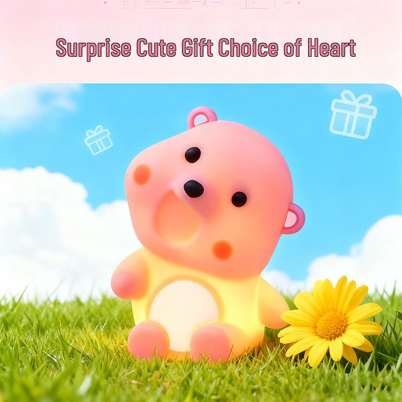 USB Rechargeable Silicone Night Light: Bedside Lamp & Sleep Aid for Babies