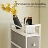 Chest of Drawers with 4 Fabric Drawers, Steel Frame, Dresser for Bedroom, Small Spaces, Living Room, Dressing Room, Light Gray