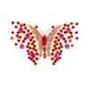 Vintage Alloy Butterfly Brooch with Crystal Accents Elegant Insect Pin Accessory for Women High-Quality Fashion Jewelry Decoration for Clothing Shoes