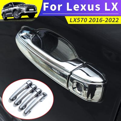 Para 2016-2022 Lexus LX570 Moldura Decorativa da Maçaneta Externa LX 570 Capa Protetora Decorativa da Maçaneta da Porta Cromada
