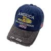 Baseball Cap Flag Embroidery 250Th Anniversary Of The Founding Of The United States Hat Washed Embroidery Sunshade Cap