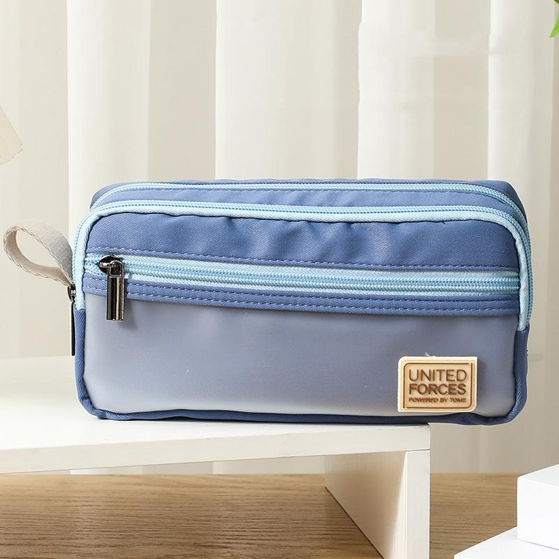 

Пенал United Forces, сумка для ручек, 3 отделения, полупрозрачная передняя сумка для хранения канцелярских принадлежностей