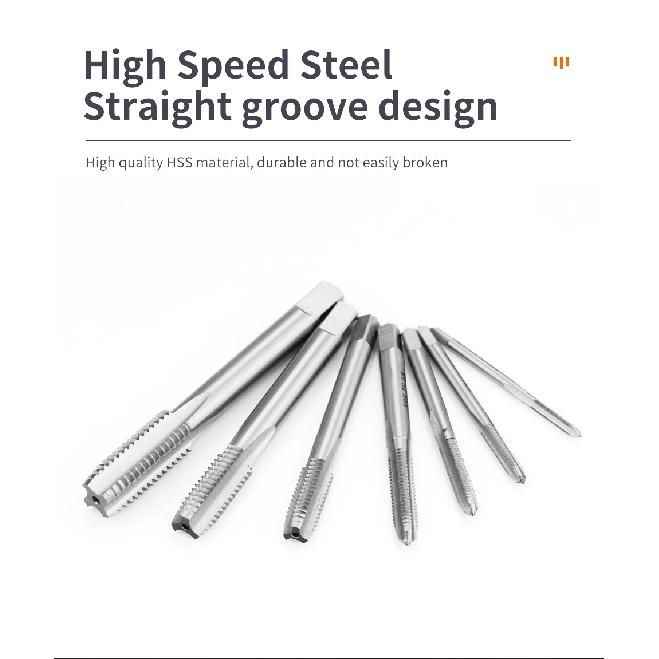 SIQICNC Right HSS Machine Plug Metric Screw Tap Drill Thread Tool M2 M3 M4 M6 M7 M8 M10 M12 M14 Hand Tools