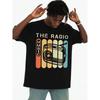 European Sizes Retro Radio Music Tee Men T Shirt Black Summer Funny Printed T-shirts, Fashionable Outerwear Fashionable Summer T-shirt