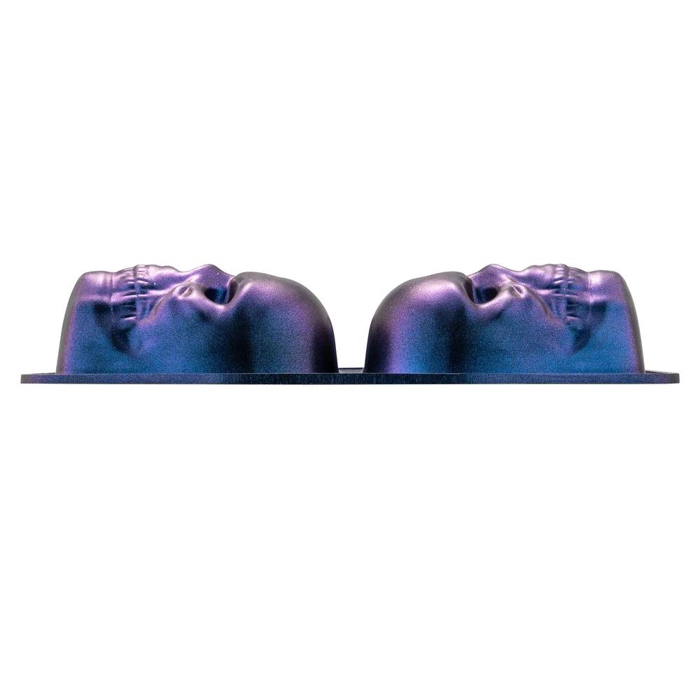 Way to Celebrate Skull Cast Aluminum 6-Cavity Baking Pan Iridescent