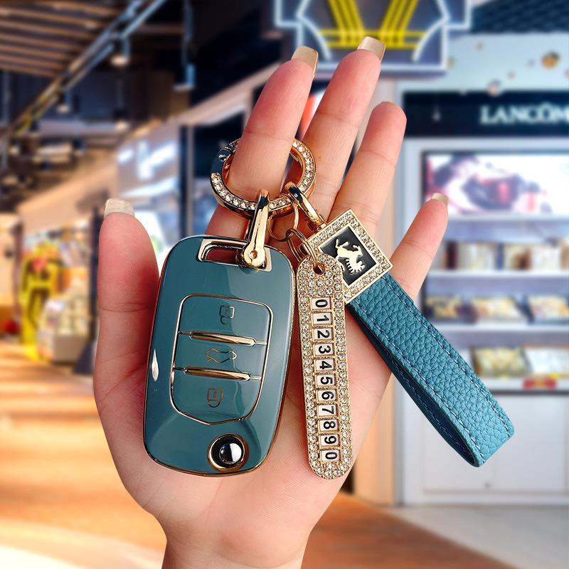 Baojun 510 Luxury Key Case with Folding Buckle for Models 730, 530, 360, 310W, E200, 630, 560.