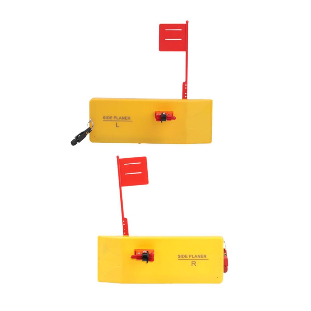 Fishing Planer Board Medium W/ Spring Flag System Heavy Duty Fishing Tackle for Inshore Offshore River Trolling Boat Fishing