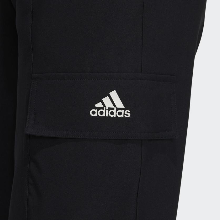 Adidas Casual Solid Color Pocket Long Pants Women Bottoms Black GP0666